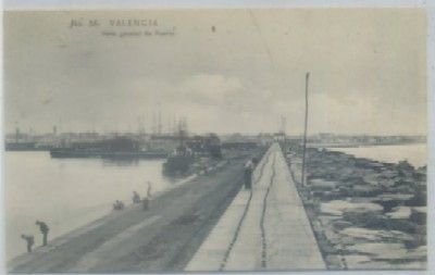 POSTAL ANTIGUA DE VALENCIA. VISTA GENERAL DEL PUERTO Nº 36