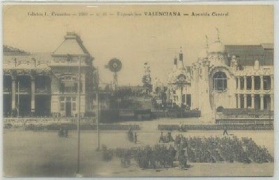 POSTAL ANTIGUA DE VALENCIA. EXPO. VALENCIANA. AVENIDA CENTRAL Nº 46