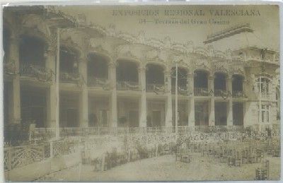 POSTAL ANTIGUA DE VALENCIA. EXPO. REG. VALENCIANA. TERRAZA DEL GRAN CASINO Nº 34