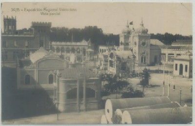 POSTAL ANTIGUA DE VALENCIA. EXPO. REG.VALENCIANA. VISTA PARCIAL 36/B