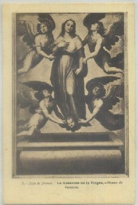 POSTAL ANTIGUA DE VALENCIA. MUSEO. ASUNCION DE LA VIRGEN. JUAN DE JOANES Nº 7