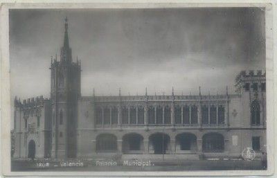 POSTAL ANTIGUA DE VALENCIA. PALACIO MUNICIPAL