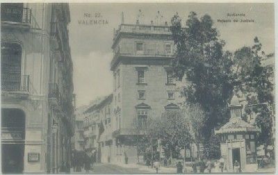POSTAL ANTIGUA DE VALENCIA. AUDIENCIA. PALACIO DE JUSTICIA