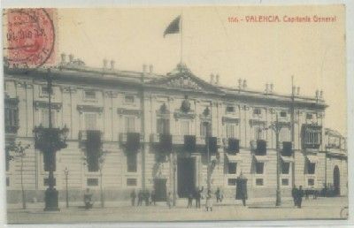 POSTAL ANTIGUA DE VALENCIA. CAPITANIA GENERAL Nº 156