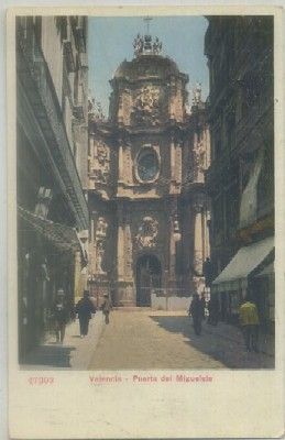 POSTAL ANTIGUA DE VALENCIA. PUERTA DEL MIGUELETE