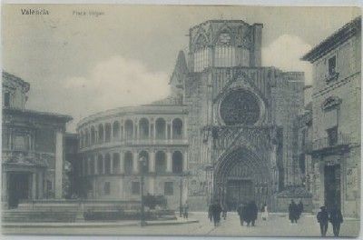 POSTAL ANTIGUA DE VALENCIA. PLAZA VIRGEN