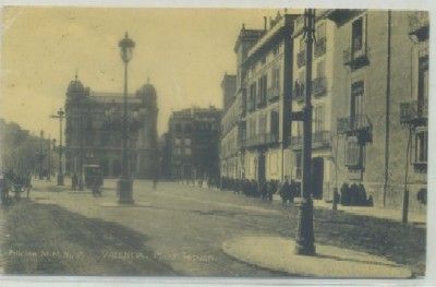 POSTAL ANTIGUA DE VALENCIA. PLAZA DE TETUAN Nº 7