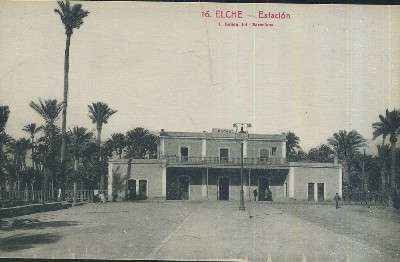POSTAL ANTIGUA DE LA COMUNIDAD VALENCIANA  16 ELCHE ESTACION