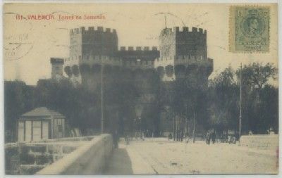 POSTAL ANTIGUA DE VALENCIA. TORRES DE SERRANOS Nº 111