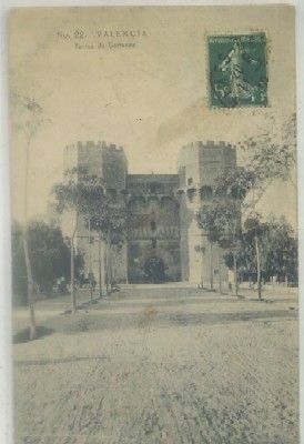 POSTAL ANTIGUA DE VALENCIA. TORRES DE SERRANOS Nº 22