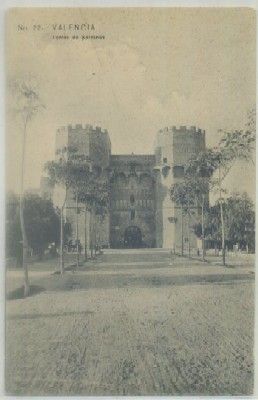 POSTAL ANTIGUA DE VALENCIA. TORRES DE SERRANOS Nº 22