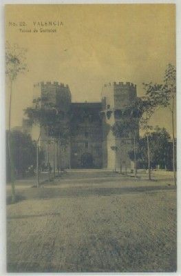 POSTAL ANTIGUA DE VALENCIA. TORRES DE SERRANOS Nº 22