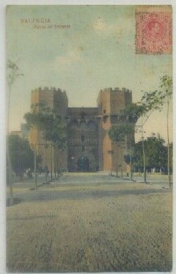 POSTAL ANTIGUA DE VALENCIA. TORRES DE SERRANOS