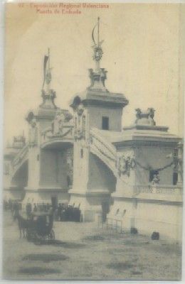 POSTAL ANTIGUA DE VALENCIA. EXPO. NACIONAL. GALERIAS Y TRIBUNAS DE LA GRAN PISTA Nº 92