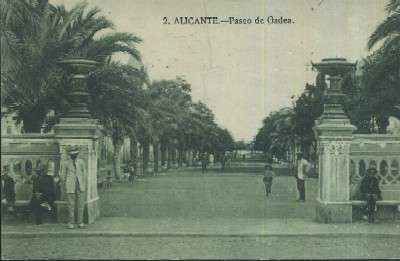 POSTAL ANTIGUA DE LA COMUNIDAD VALENCIANA  ALICANTE Nº 2 PASEO DE GADEA