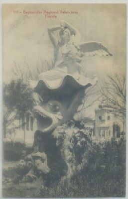 POSTAL ANTIGUA DE VALENCIA. EXPO. NACIONAL. FUENTE Nº 111