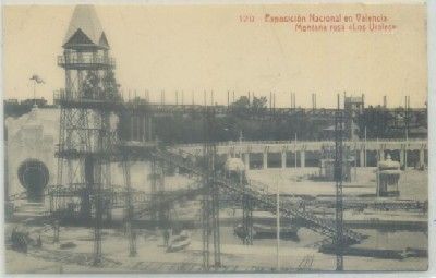 POSTAL ANTIGUA DE VALENCIA. EXPO. NACIONAL. MONTAÑA RUSA -LOS URALES- Nº 120