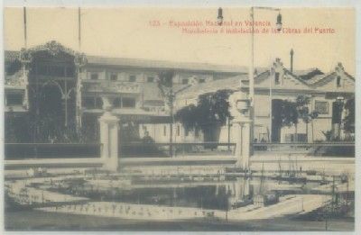 POSTAL ANTIGUA DE VALENCIA. EXPO. NACIONAL. NORCHATERIA INST. OBRAS DEL PUERTO Nº 123