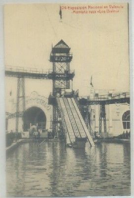POSTAL ANTIGUA DE VALENCIA. EXPO. NACIONAL. MONTAÑA RUSA -LOS URALES- Nº 124