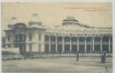 POSTAL ANTIGUA DE VALENCIA. EXPO. NACIONAL. TERRAZAS DEL GRAN CASINO Nº 128