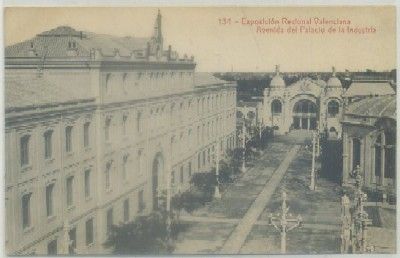 POSTAL ANTIGUA DE VALENCIA. EXPO. REGIONAL. AVENIDA DEL PALACIO DE LA INDUSTRIA Nº 134