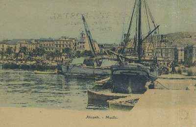 POSTAL ANTIGUA DE LA COMUNIDAD VALENCIANA  ALICANTE MUELLE