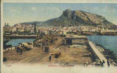 POSTAL ANTIGUA DE LA COMUNIDAD VALENCIANA  ALICANTE VISTA GENERAL