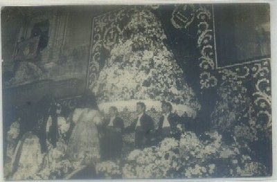POSTAL DE VALENCIA. FALLA. OFRENDA A LA VIRGEN