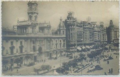POSTAL DE VALENCIA. PLAZA DEL CAUDILLO
