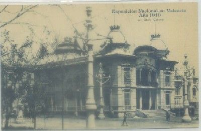 POSTAL ANTIGUA DE VALENCIA. EXPO. NACIONAL 1910. GRAN CASINO Nº 42