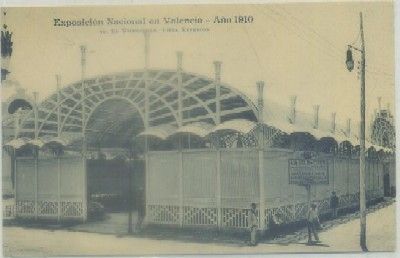 POSTAL ANTIGUA DE VALENCIA. EXPO. NACIONAL 1910. EL UMBRACULO. VISTA EXTERIOR Nº 40