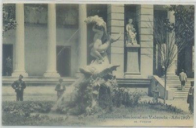 POSTAL ANTIGUA DE VALENCIA. EXPO. NACIONAL 1910. FUENTE Nº 29