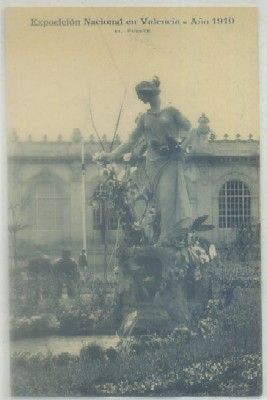 POSTAL ANTIGUA DE VALENCIA. EXPO. NACIONAL 1910. FUENTE Nº 21