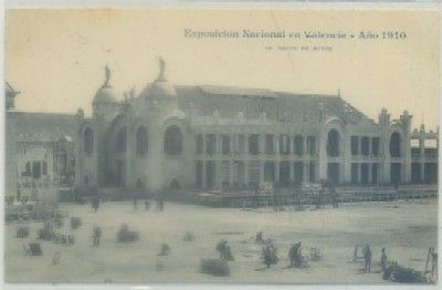 POSTAL ANTIGUA DE VALENCIA. EXPO. NACIONAL 1910. SALON DE ACTOS Nº 18