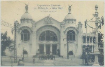 POSTAL ANTIGUA DE VALENCIA. EXPO. NACIONAL 1910. SALON DE ACTOS Nº 15