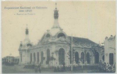 POSTAL ANTIGUA DE VALENCIA. EXPO. NACIONAL 1910. PALACIO DE FOMENTO Nº 2