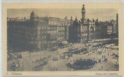 POSTAL ANTIGUA DE VALENCIA. PLAZA DEL CAUDILLO Nº 3