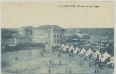 POSTAL ANTIGUA DE VALENCIA. BALNEARIO DE LAS ARENAS Nº 24