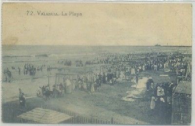 POSTAL ANTIGUA DE VALENCIA. LA PLAYA Nº 72