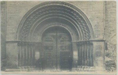 POSTAL ANTIGUA DE VALENCIA. CATEDRAL. PUERTA DE BIZANTINA