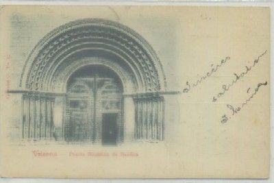 POSTAL ANTIGUA DE VALENCIA. PUERTA BIZANTINA DE BASILICA
