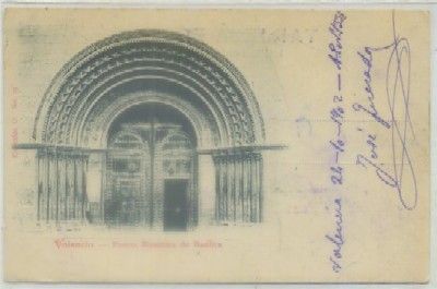 POSTAL ANTIGUA DE VALENCIA. PUERTA BIZANTINA DE BASILICA