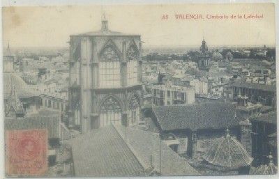 POSTAL ANTIGUA DE VALENCIA. CIMBORIO DE LA CATEDRAL