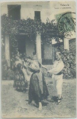 POSTAL ANTIGUA DE VALENCIA. TIPOS Y COSTUMBRES