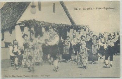 POSTAL ANTIGUA DE VALENCIA. BAILES POPULARES Nº 31