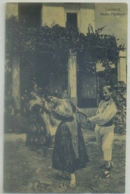 POSTAL ANTIGUA DE VALENCIA. BAILES POPULARES
