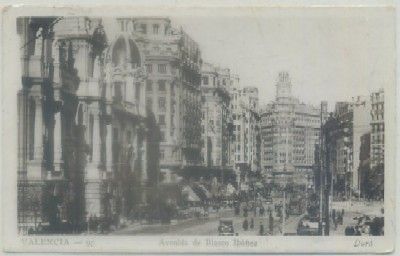 POSTAL ANTIGUA DE VALENCIA. AVENIDA DE BLANCO IBAÑEZ