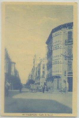 POSTAL ANTIGUA DE VALENCIA. CALLE DE SORNI Nº 69