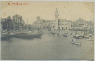 POSTAL ANTIGUA DE VALENCIA. PUERTO Nº 42