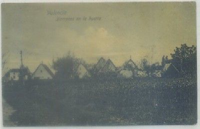 POSTAL ANTIGUA DE VALENCIA. BARRACAS EN LA HUERTA